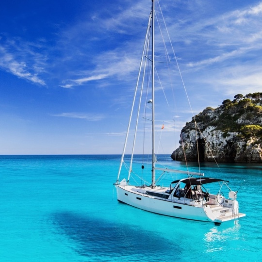 Sailboat in Menorca, Balearic Islands