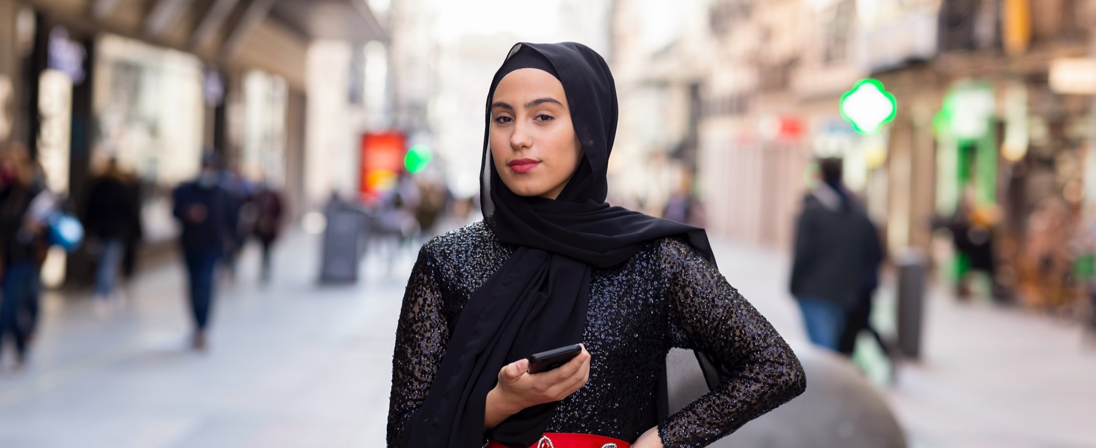 Muslim tourist in Barcelona Muslim tourist in Barcelona