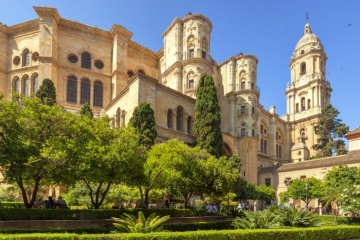 Exterior of the cathedral of Malaga