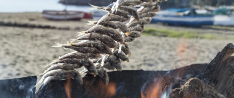 Sardine skewer