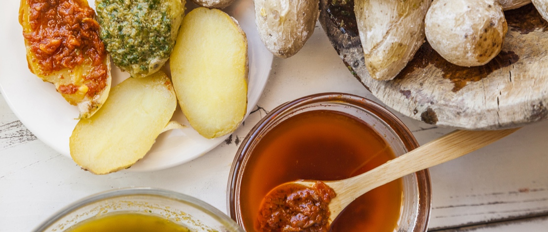 Papas arrugadas, typical of the Canary Islands Papas arrugadas, typical of the Canary Islands