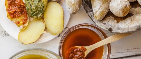 Papas arrugadas, typical of the Canary Islands