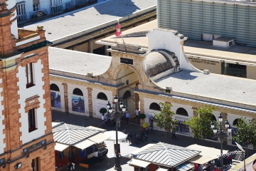 Plaza de Abastos or the Central Market in Cadiz. 