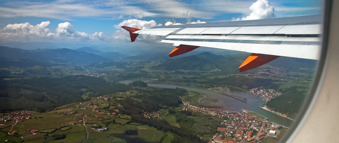 View of Oviedo from the plane View of Oviedo from the plane