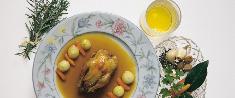 Partridge is one of the typical dishes of Toledo