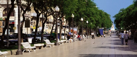 Rambla Nova is one of the main shopping streets in Tarragona