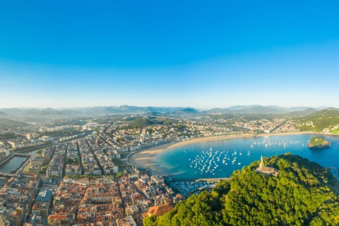 Aerial view of Donostia – San Sebastian