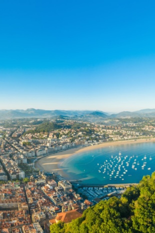 Aerial view of Donostia – San Sebastian