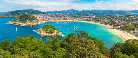 View of the city of Donosti-San Sebastian
