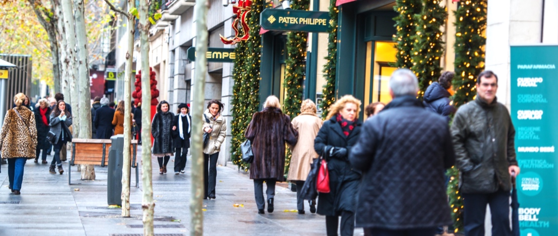منطقة التسوق في حي سالامانكا بمدريد