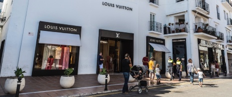 Luxury shops in Puerto Banús