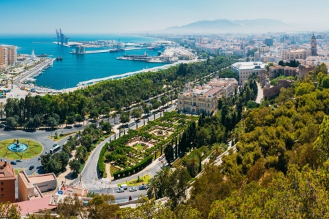 View of the city of Malaga