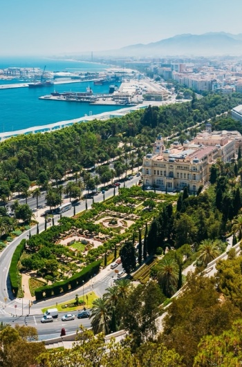 View of the city of Malaga