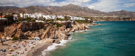 Calahonda beach in Nerja, Andalucía