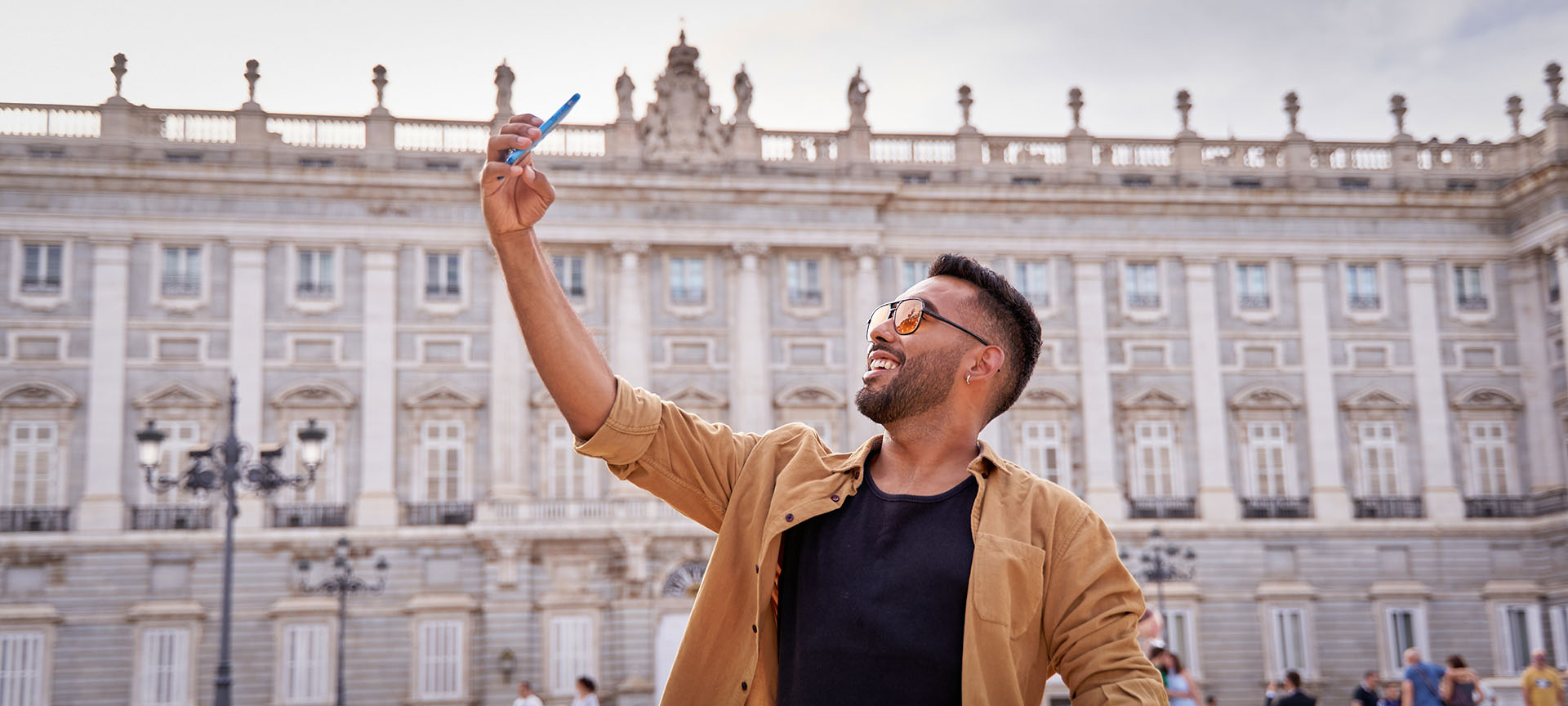 Tourist in the Royal Palace, Madrid Tourist in the Royal Palace, Madrid