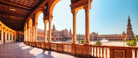 Plaza España in Sevilla, Andalucía