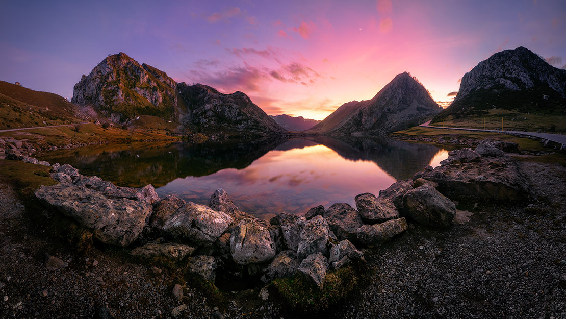 Covadonga lakes in National Park Picos de Europa, Asturias Covadonga lakes in National Park Picos de Europa, Asturias