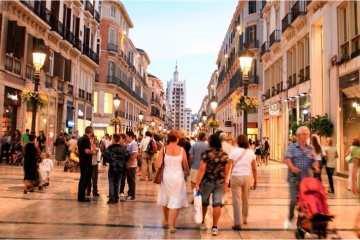 Larios Street, Malaga
