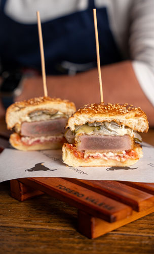Bocadillo de tuna katsu