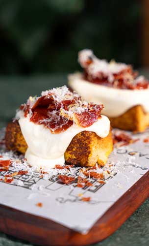 Torrija de queijo manchego