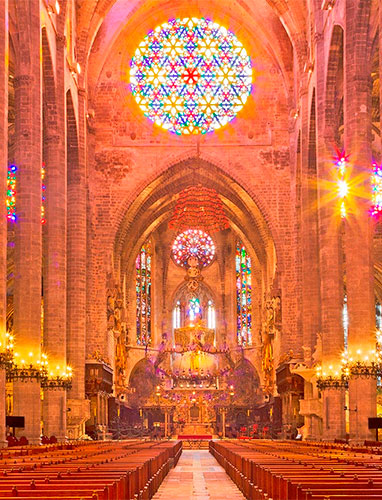 Innenansicht der Kathedrale von Palma