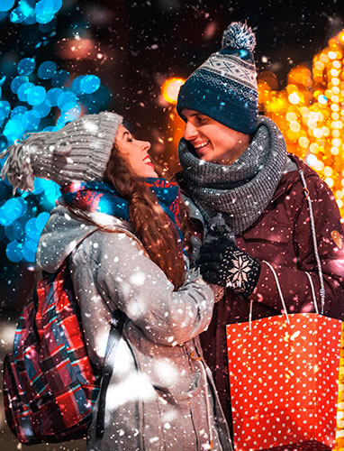 Tourists at Christmas