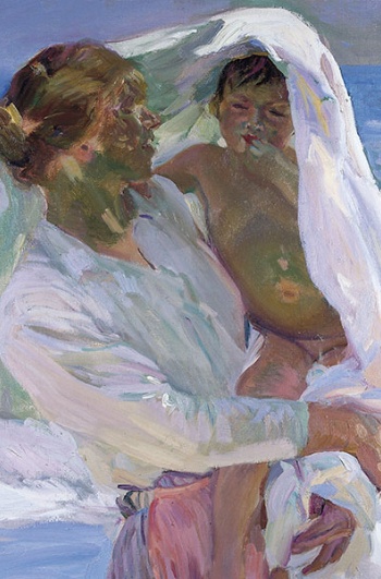 “Saindo do banheiro”, Joaquín Sorolla. Museu Sorolla de Madri