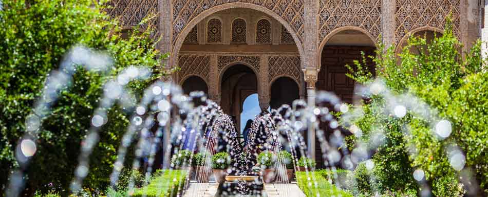 Courtyard in the Alhambra, Granada