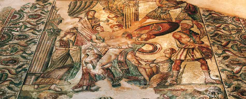 Mosaik der römischen Villa La Olmeda