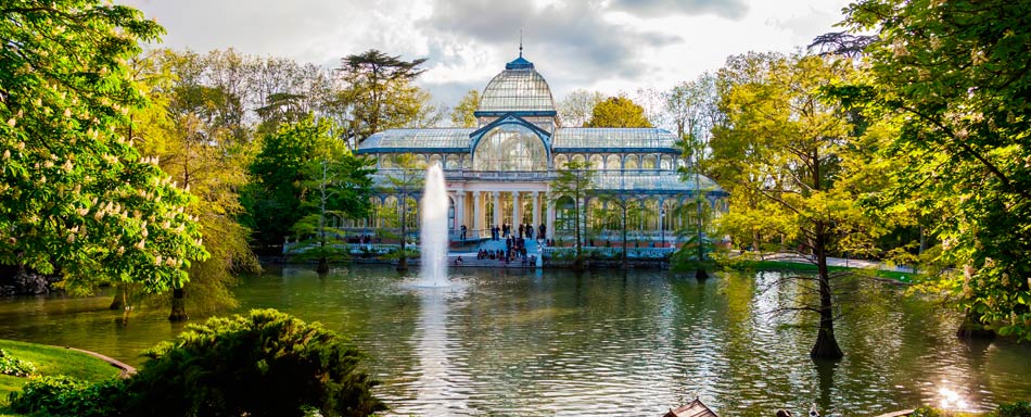 Palacio de Cristal en el Parque del Retiro de Madrid