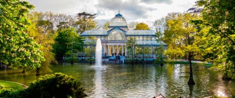 Kristallpalast im Retiro-Park in Madrid