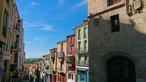 Calle Balborraz, en Zamora