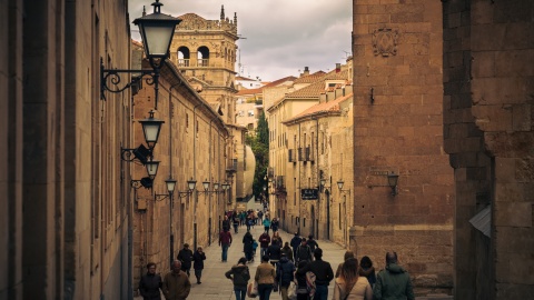 Calle de la Compañia in Salamanca