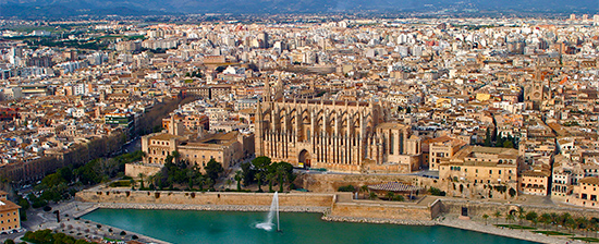 Vista aérea de Palma de Maiorca © Zixia 123rf