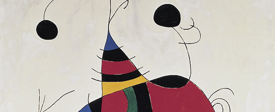 Joan Miró. Frau, Vogel und Stern (Hommage an Picasso). Reina Sofía-Museum.