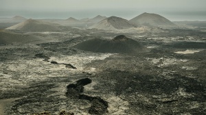 Paisagem vulcânica em Lanzarote