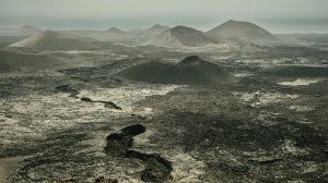 Paisaje volcánico en Lanzarote