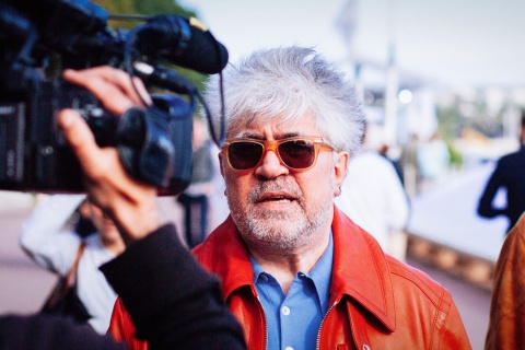 Almodovar bei einem Filmfestival