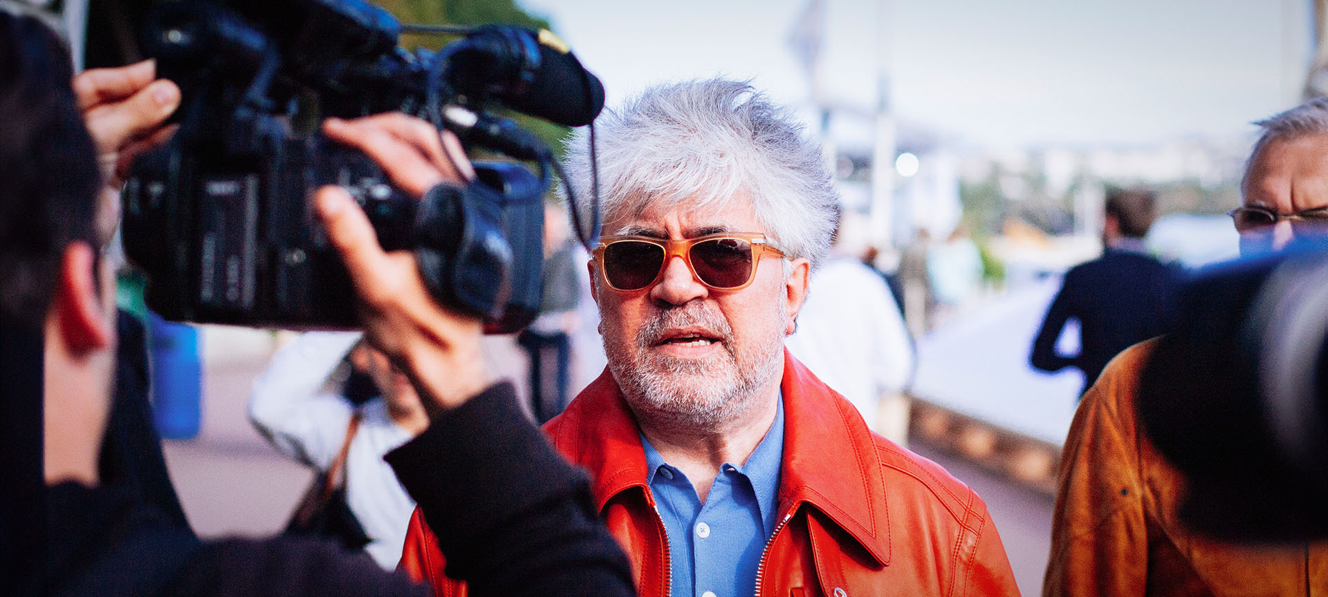 Almodóvar at a film festival Almodóvar at a film festival