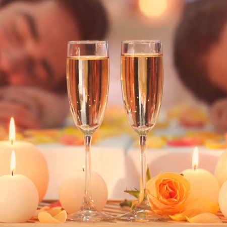 Couple at a spa