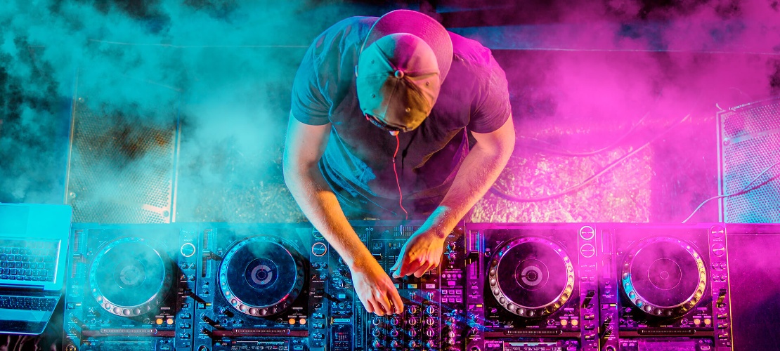 DJ in an electronic music festival
