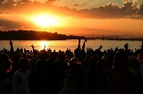 Fête sur la plage