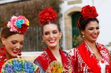 Spanische Haute-Couture Flamenco-Mode