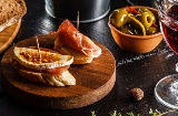 Delicious tapas, with a drink