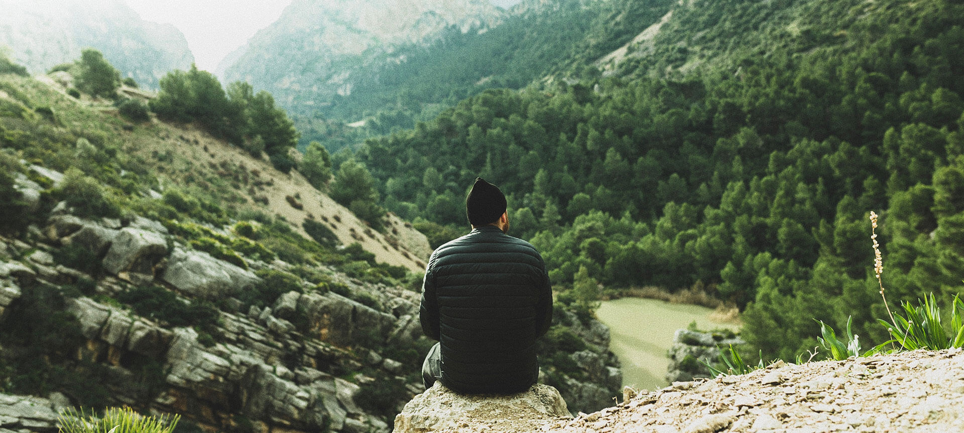 Experiences in nature Man on the Caminito del Rey, Malaga