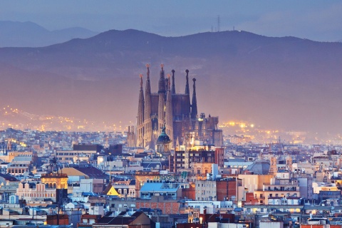 Вид на Барселону