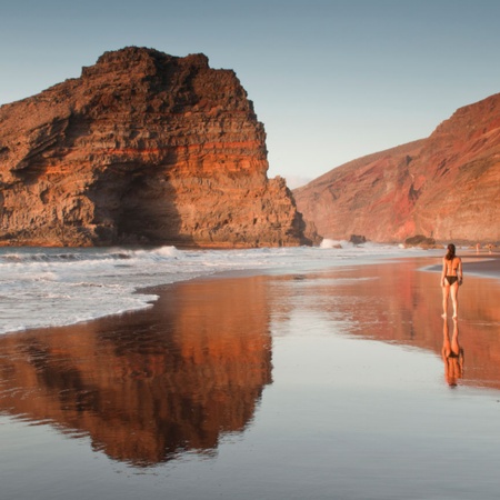 A beach in La Palma
