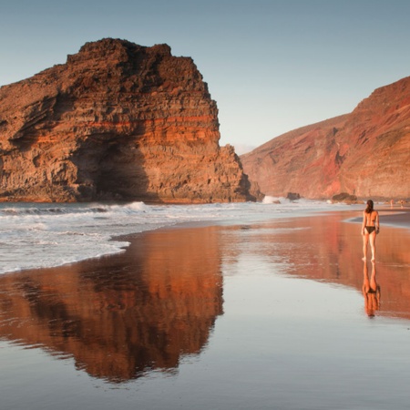 A beach in La Palma