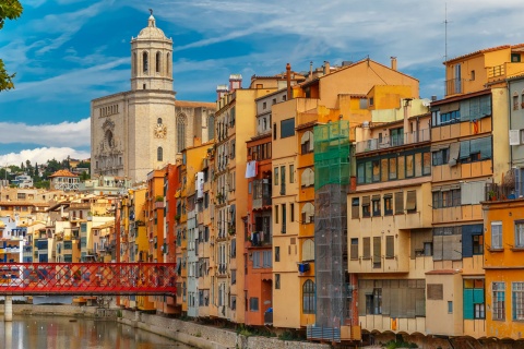 Blick auf Girona