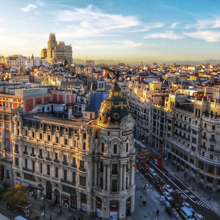 Vue de la Gran Vía, Madrid